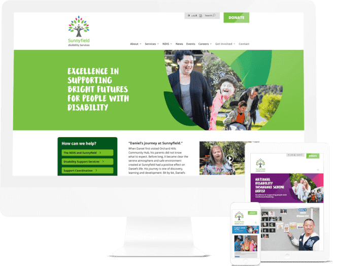 Disability Care Website Design