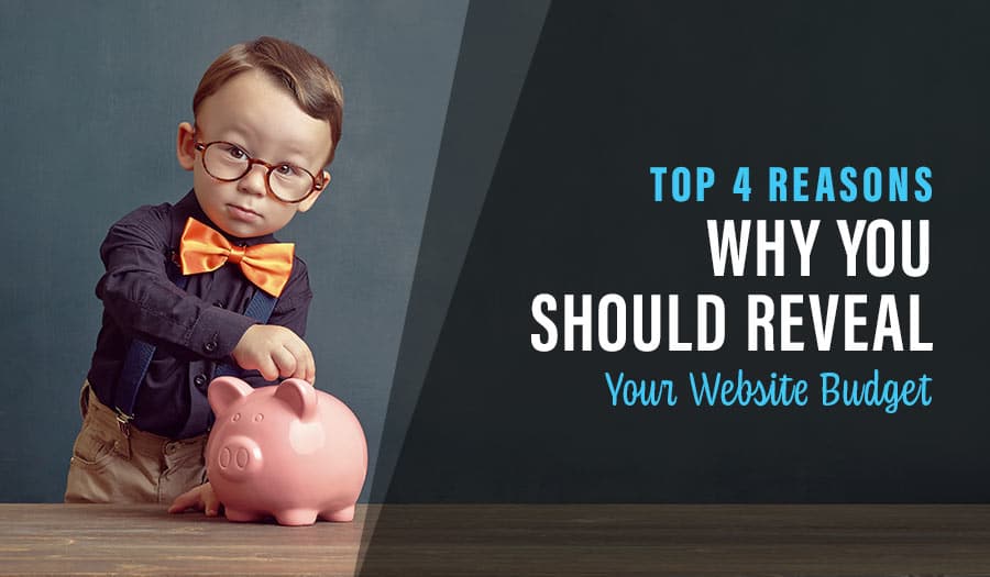 4 Reasons Why You Should Reveal Your Website Budget