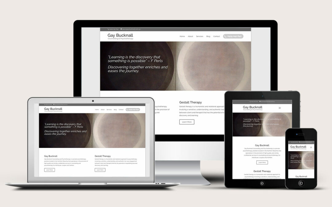 Gay Bucknall gets a stylish new website