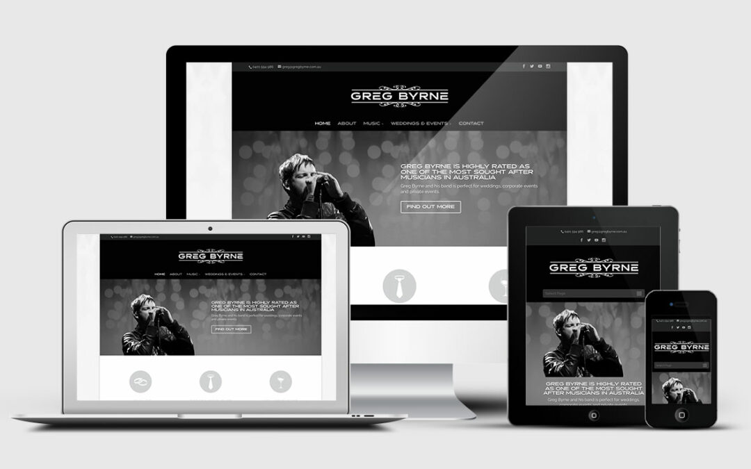 Greg Byrne gets a funky new website