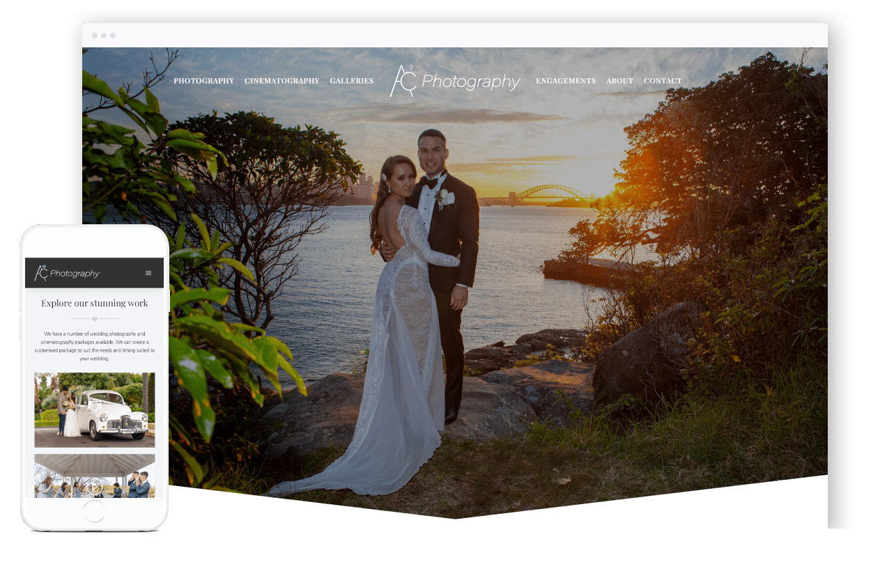 Wedding Photography Website Design
