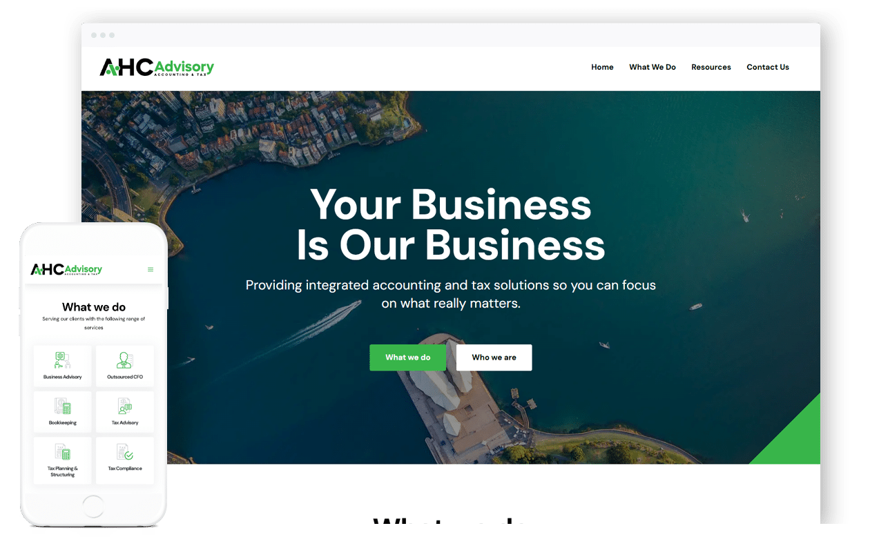 Accounting and Advisory Website Design