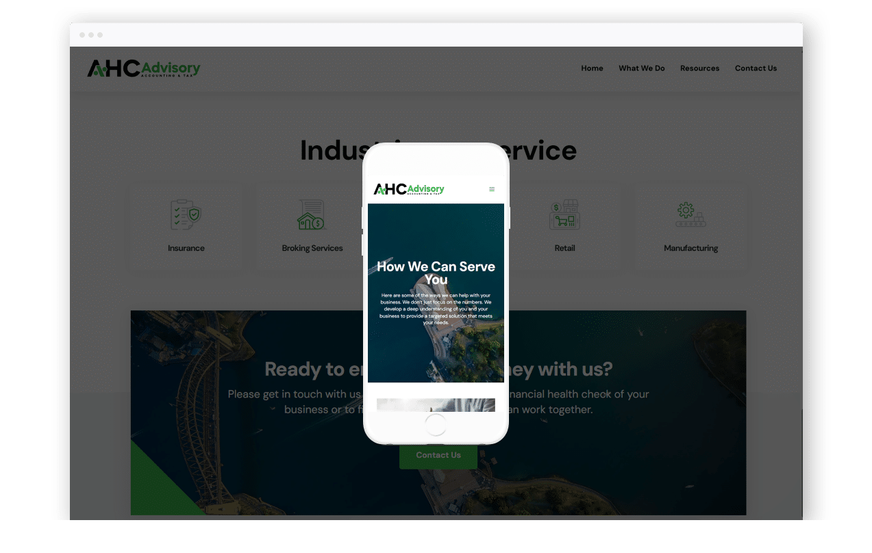 Accounting and Advisory Website Design