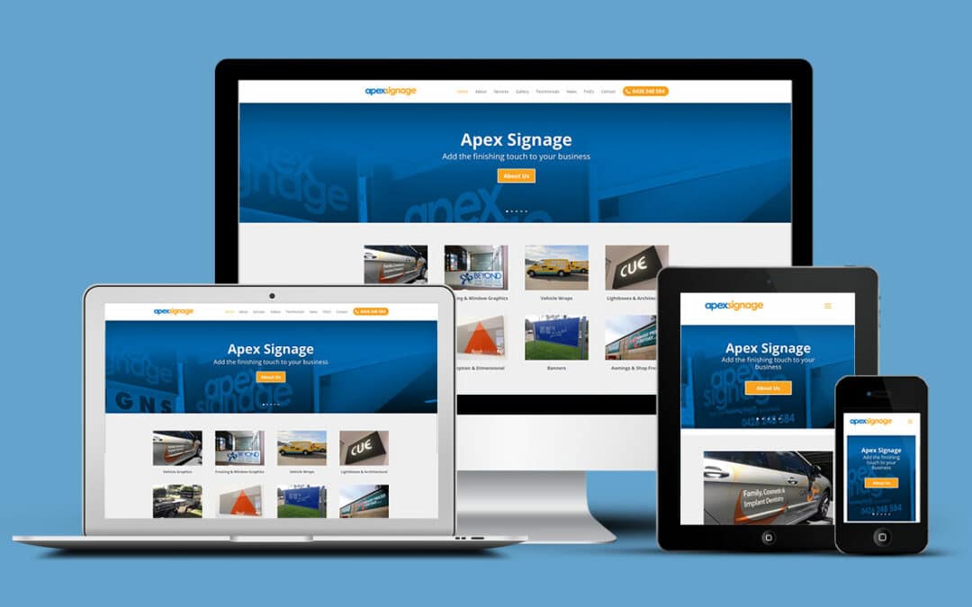 Apex Signage installs new website