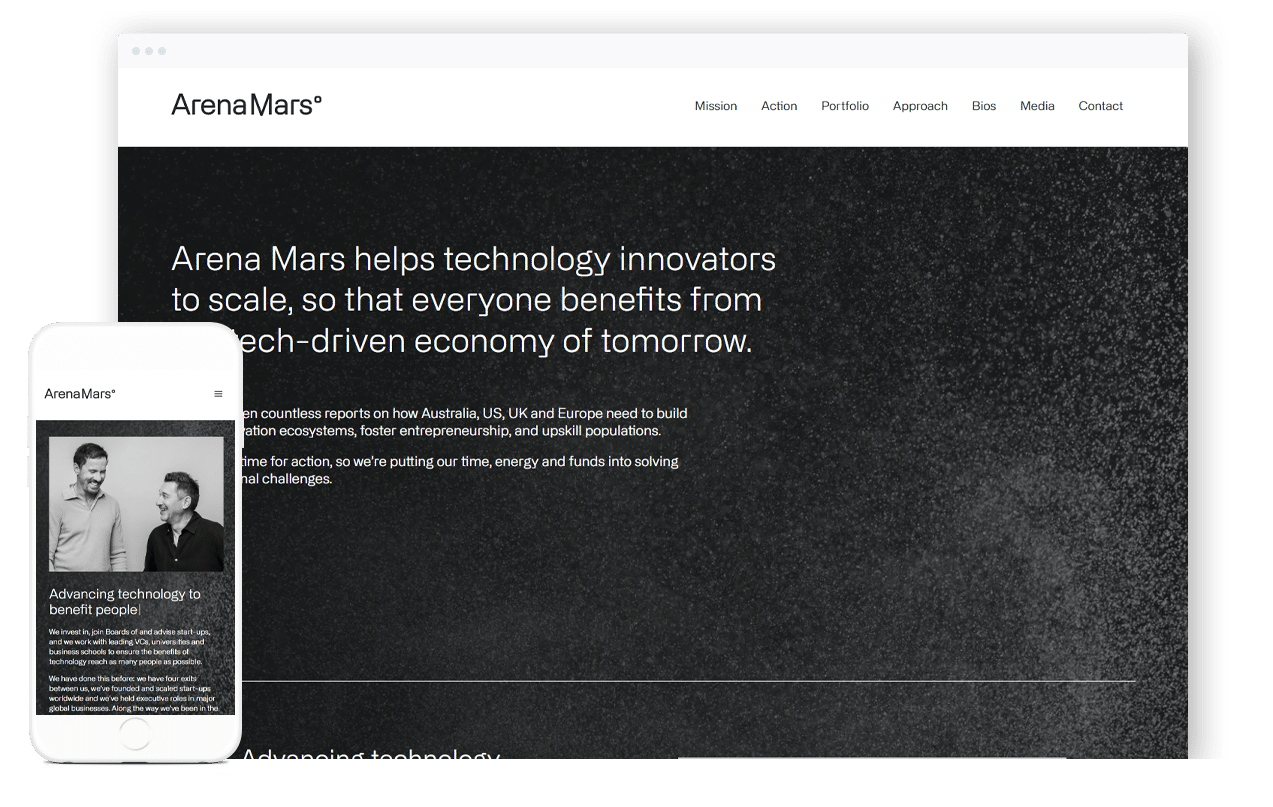 Technology Business Website Design
