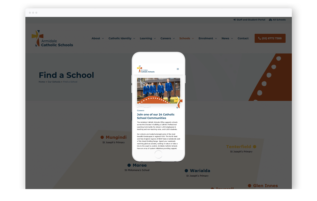 Catholic School Website Design