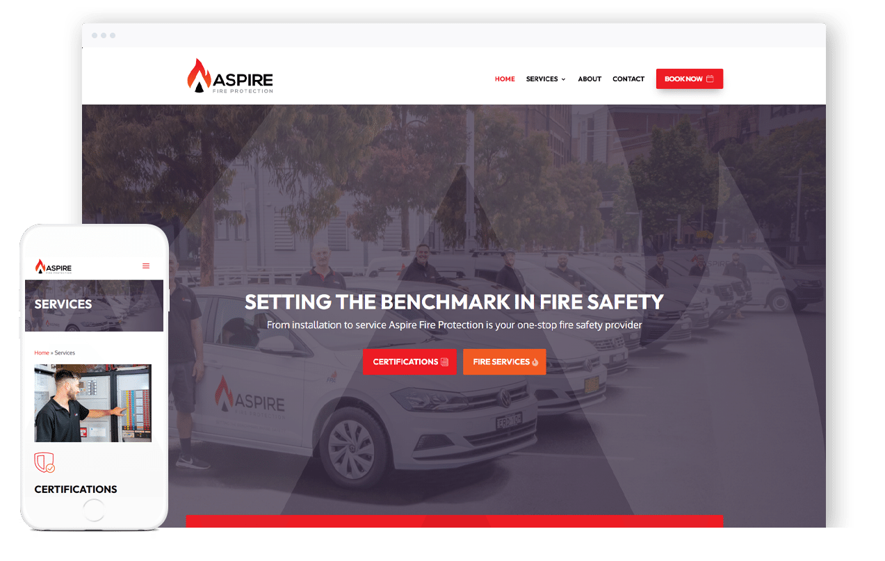 Fire Protection Business Website Design