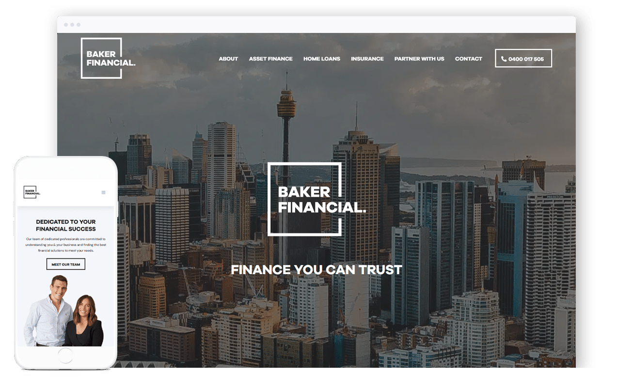 Finance Solutions Business Website Design