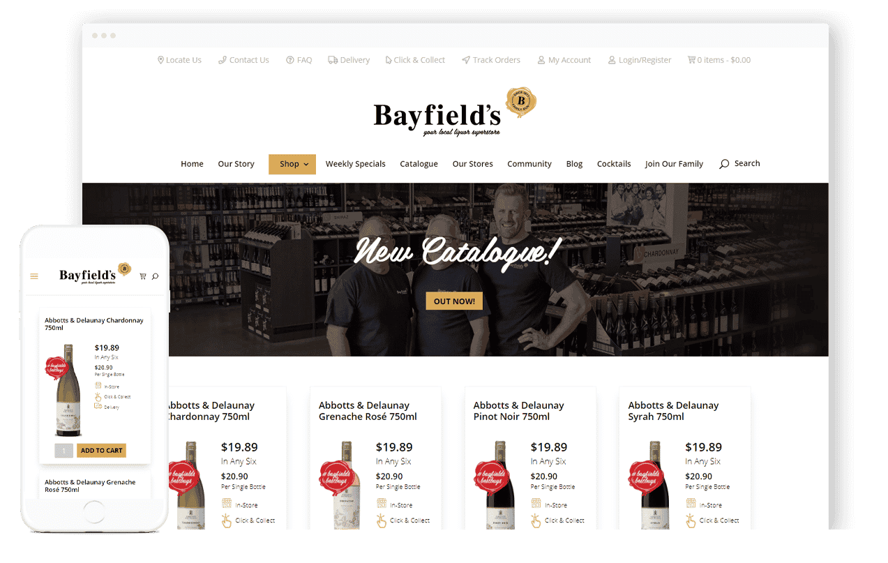 Liquor E-commerce Website Design