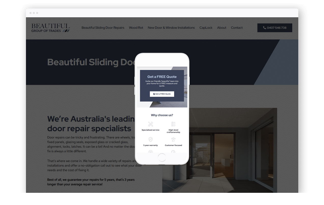 Trades Website Design