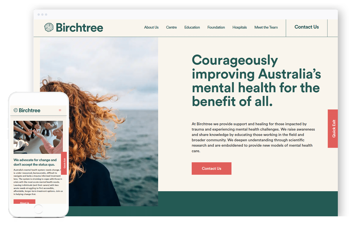 Mental Health Website Design