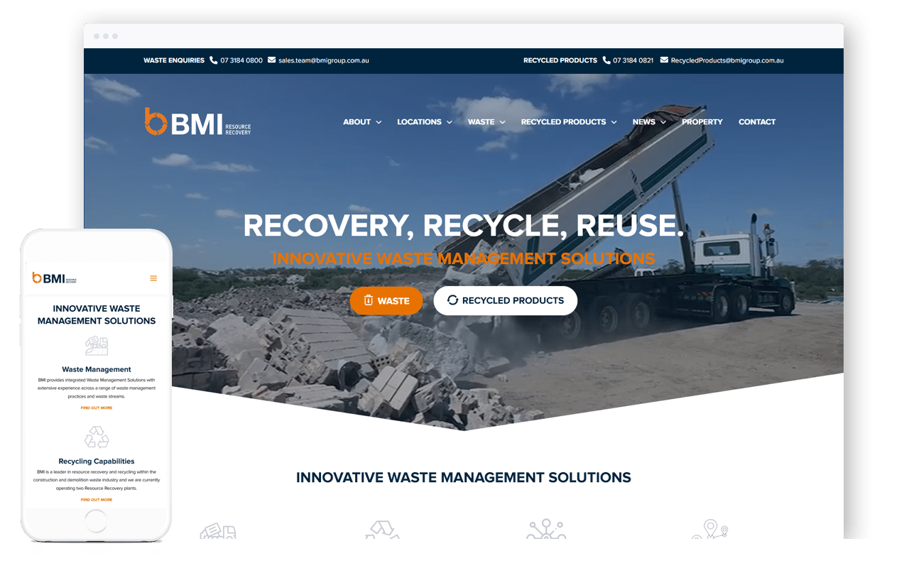 Waste Management Business Website Design