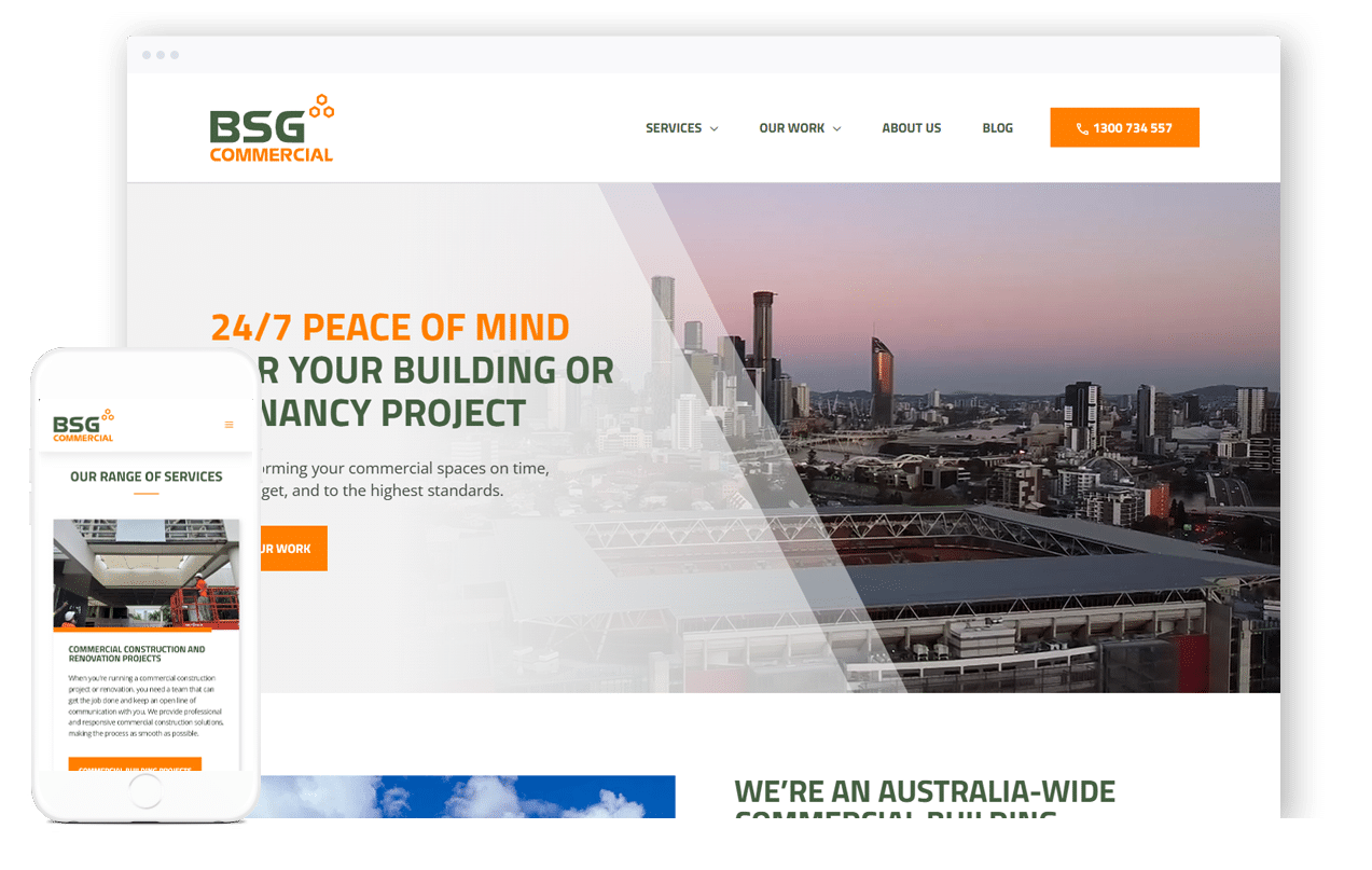 Commercial Builder Website Design