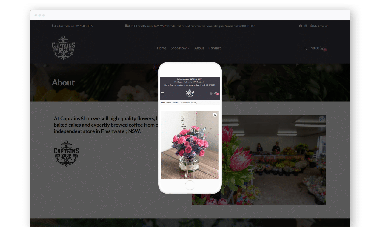Florist Ecommerce Website Design