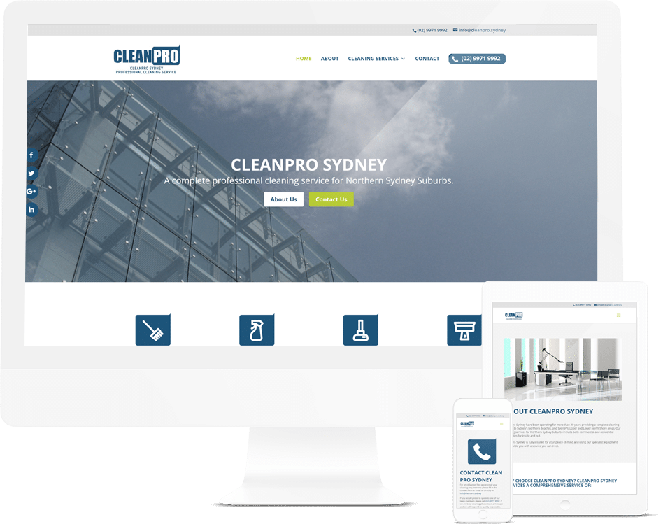 Cleaning Company Website Design