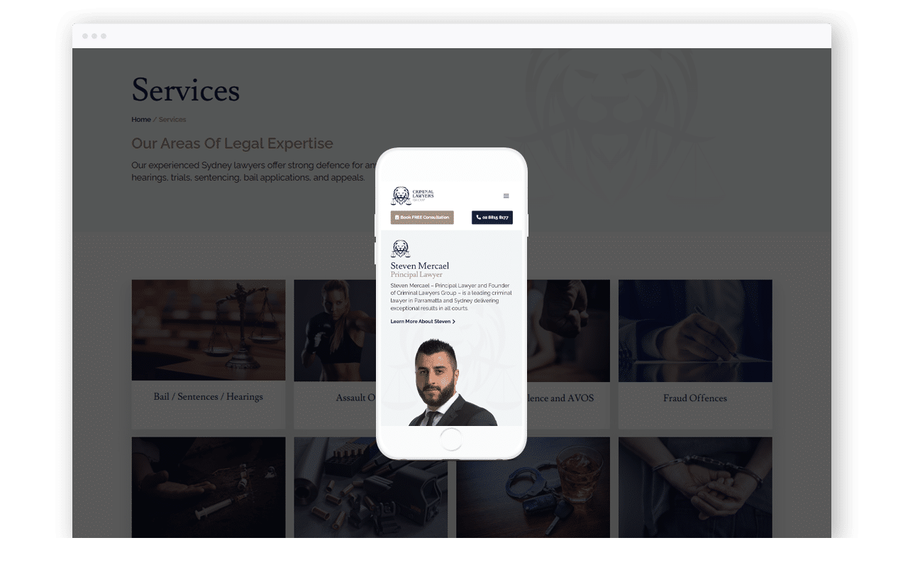 Criminal Lawyer Website Design