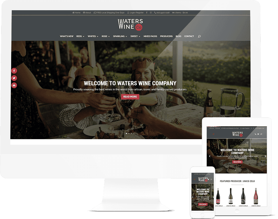 Wine Store Website Design