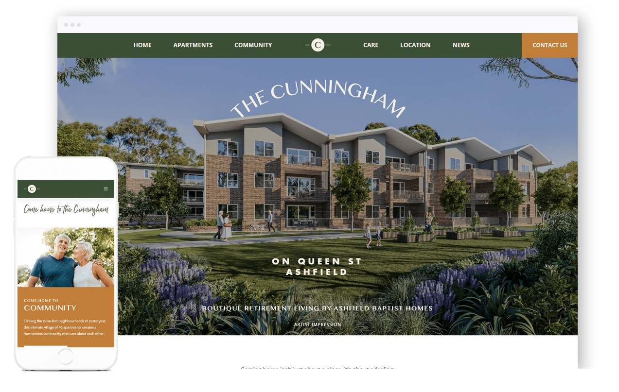 Retirement Village Website Design