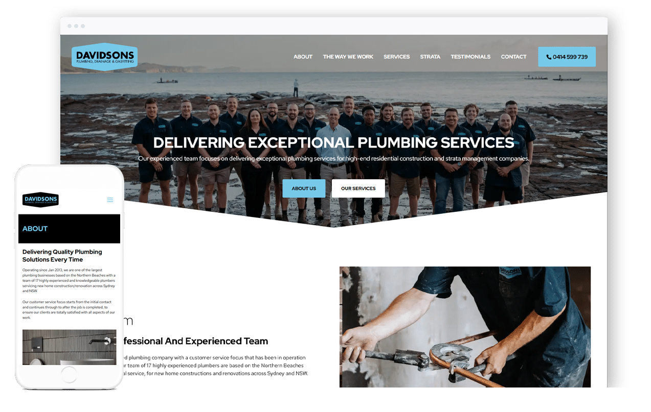 Plumbing Business Website Design