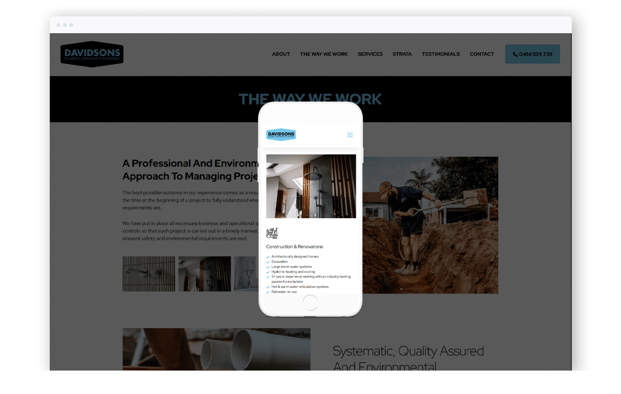 Plumbing Business Website Design
