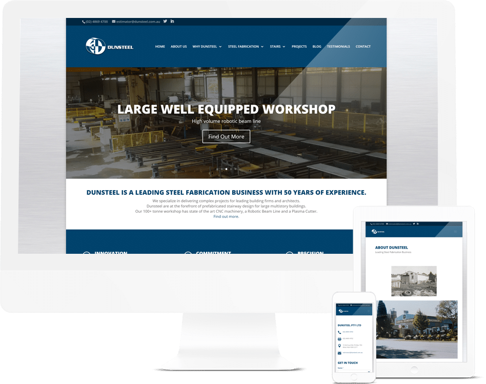 Industrial Website Design