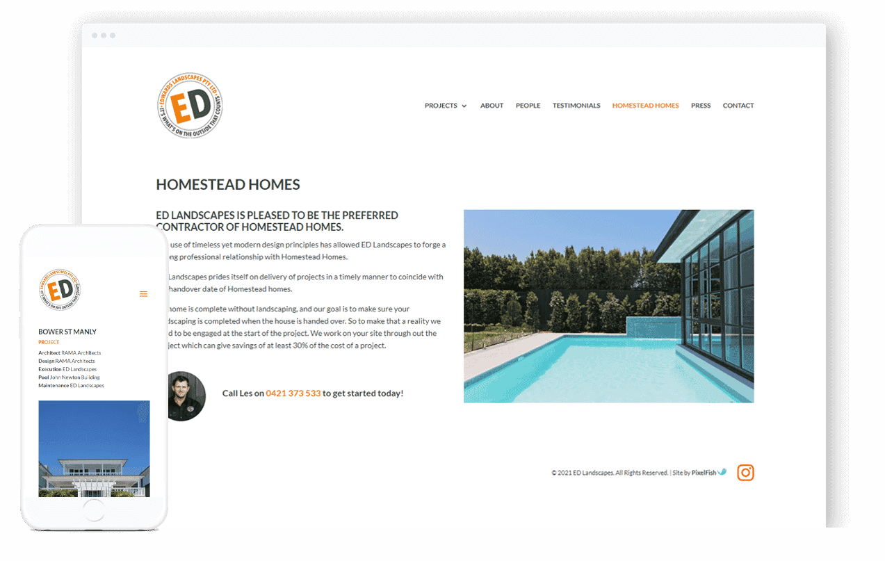 Landscaping Website Design