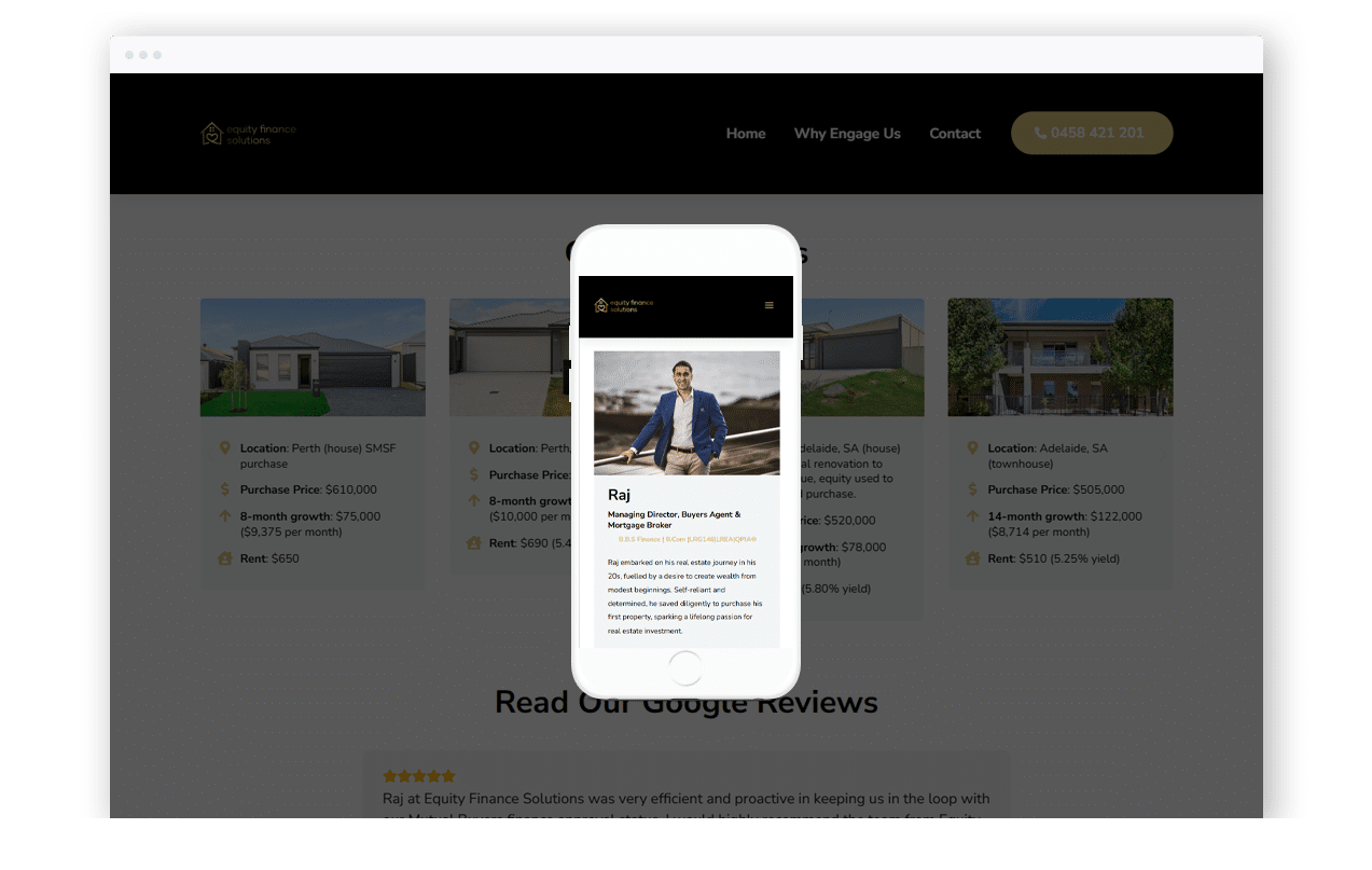 Property Buyers Agent Website Design