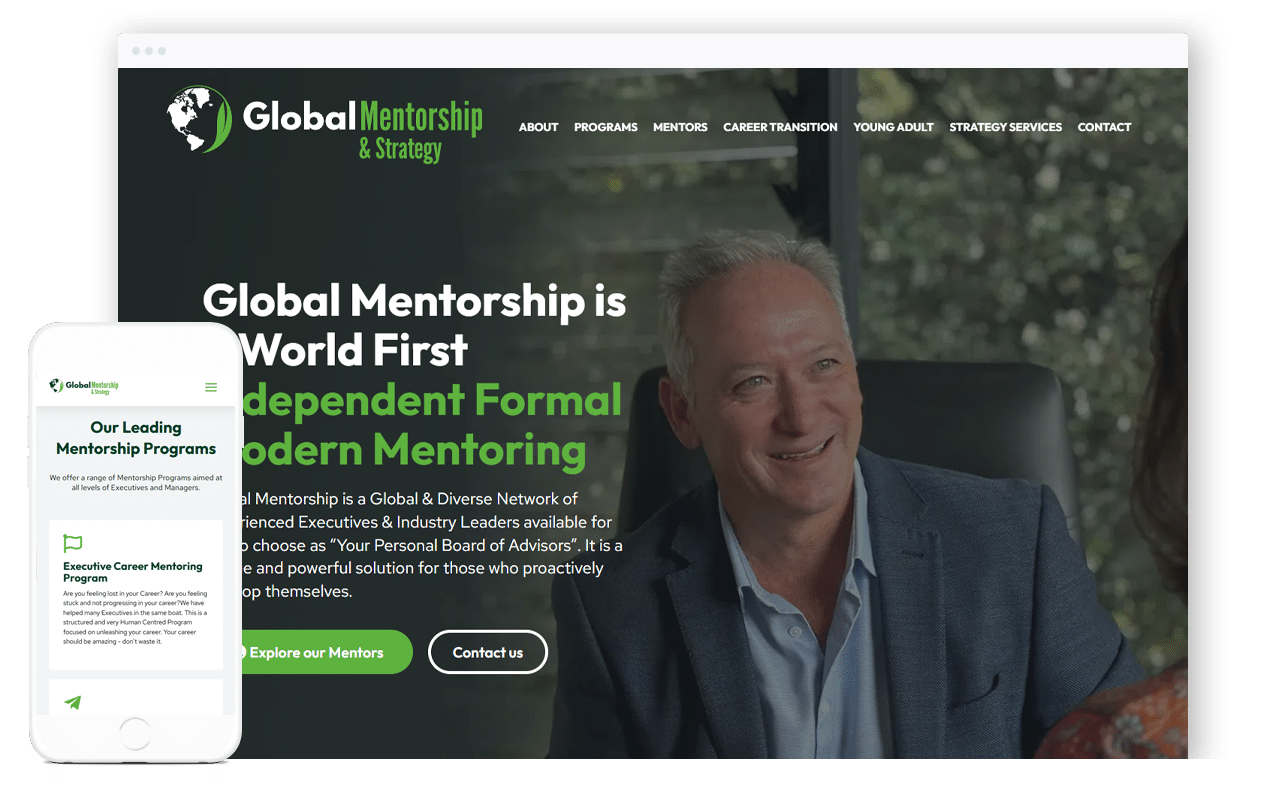 Business Mentor Website Design