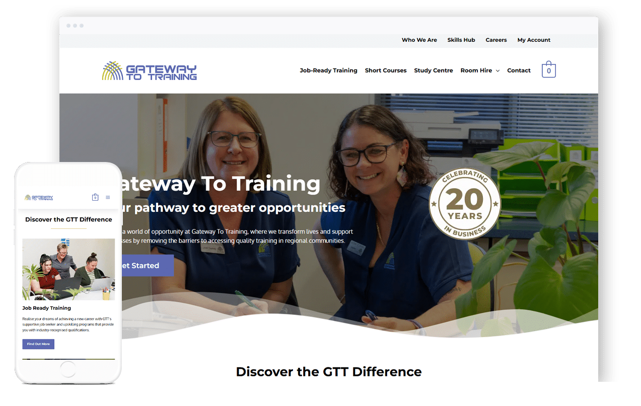 Training Organisation Website Design