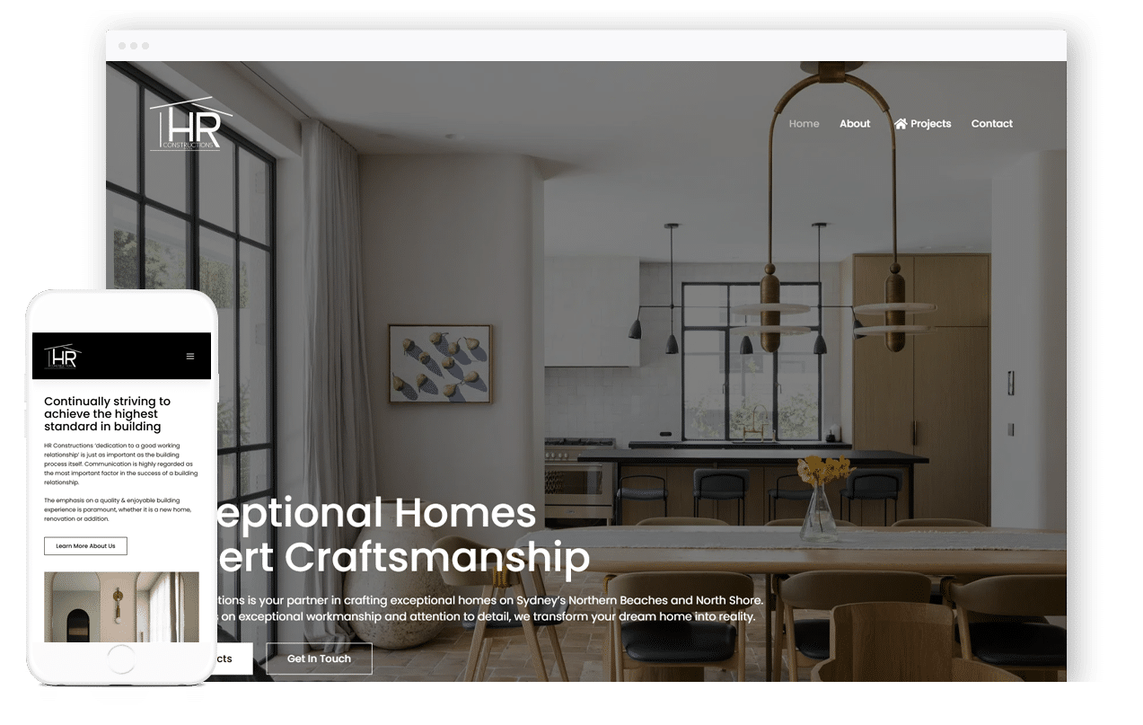Home Builder Website Design