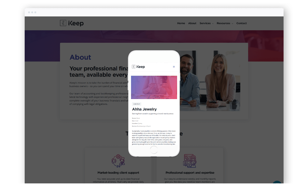 Bookkeeping Business Website Design