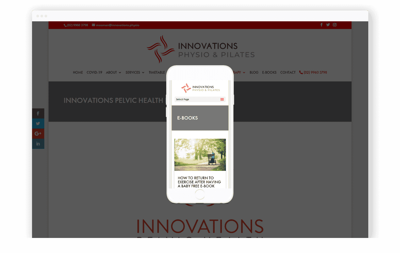 Physiotherapy Website Design Physiotherapy Website Design