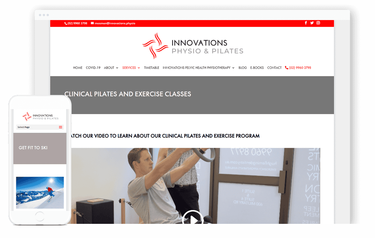 Physiotherapy Website Design Physiotherapy Website Design
