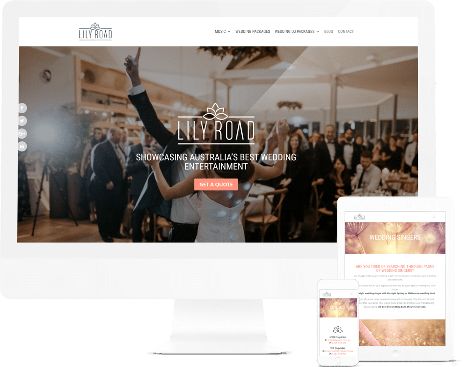 Entertainment Website Design