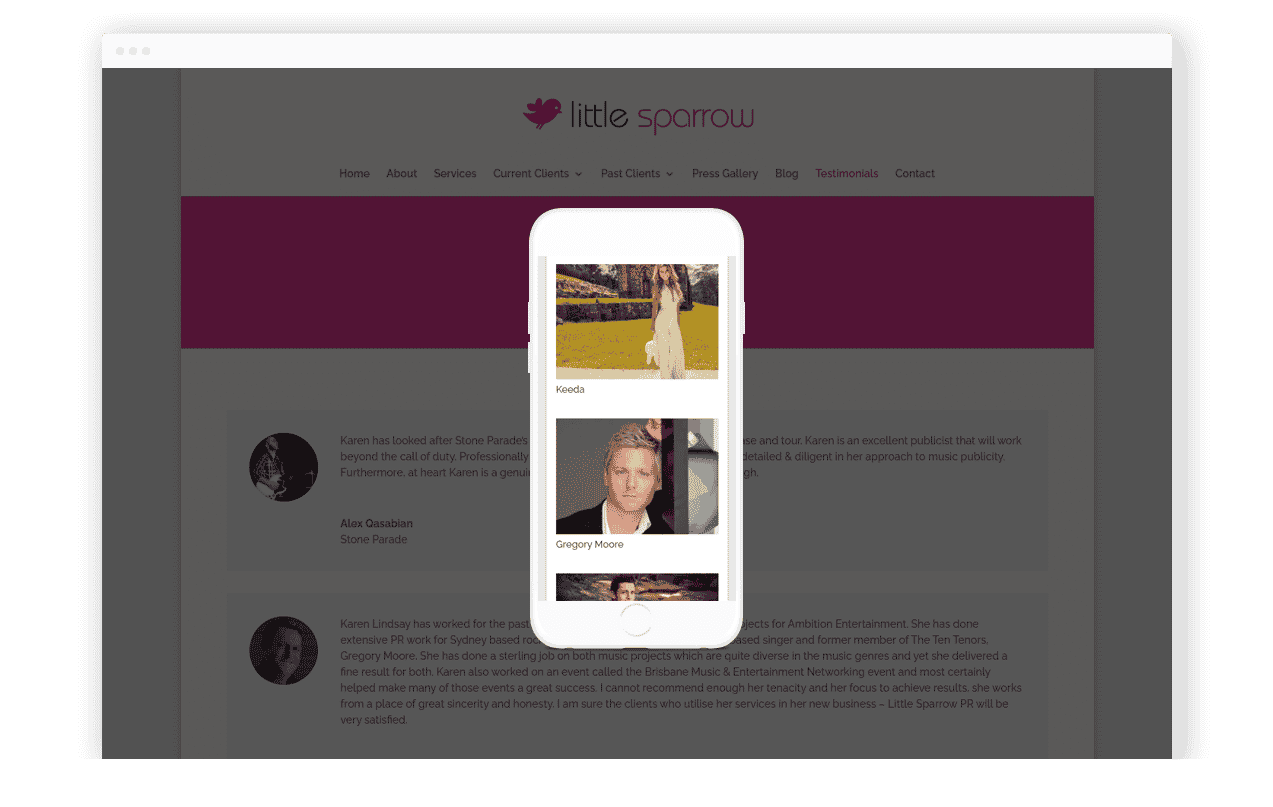 PR Website Design