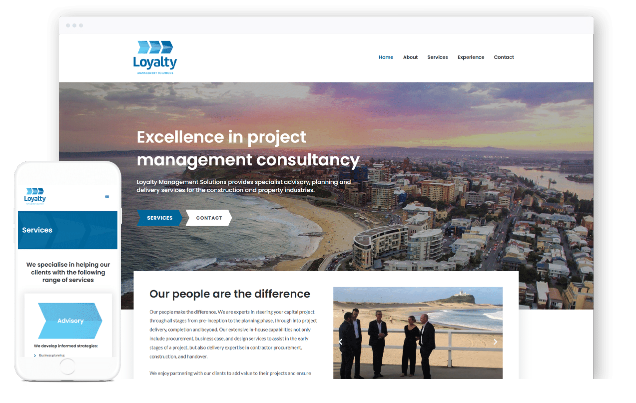 Project Management Business Website Design