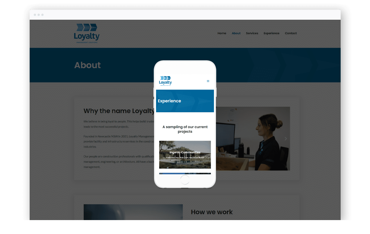 Project Management Business Website Design