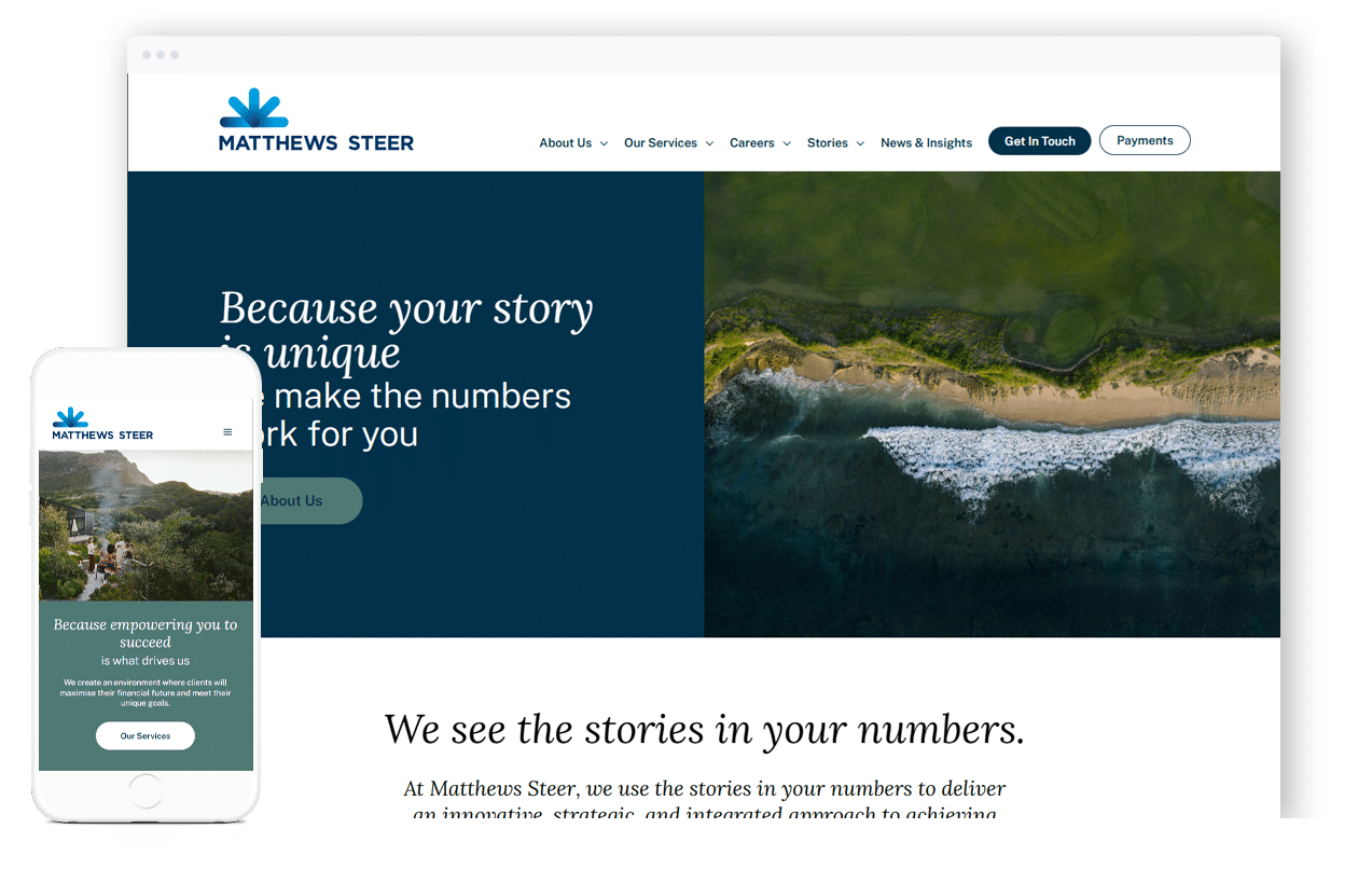 Innovative Financial Website Design