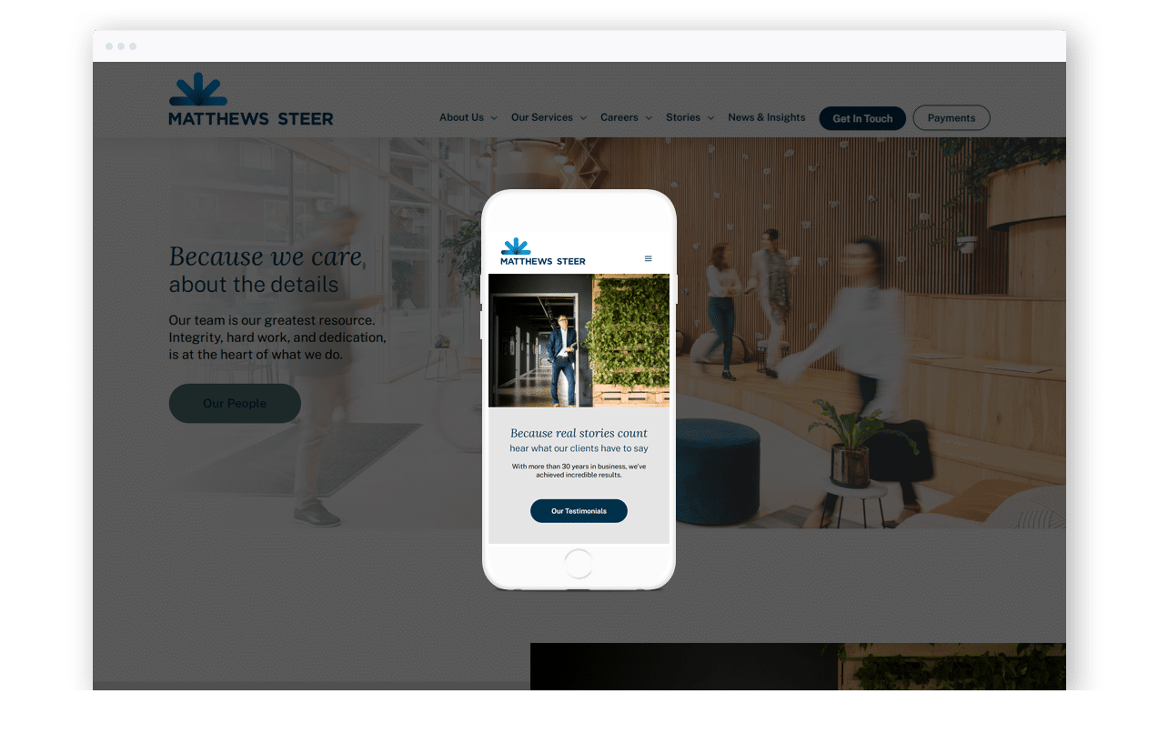 Innovative Financial Website Design