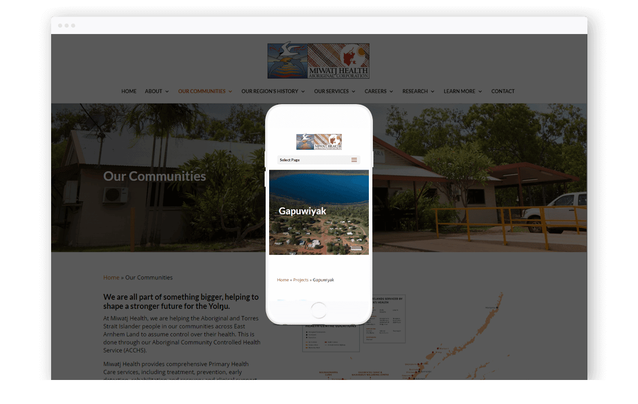 Health Services Website Design