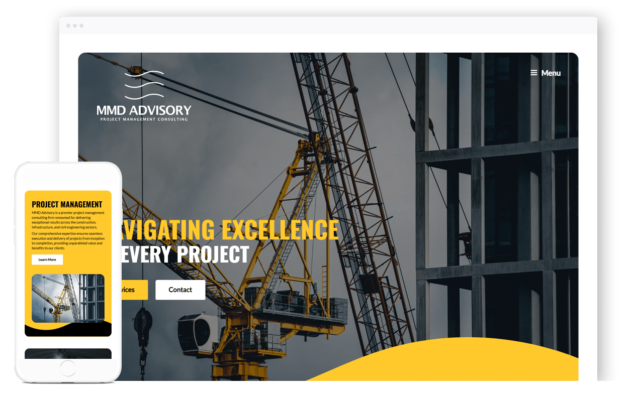 Project Management Consulting Website Design