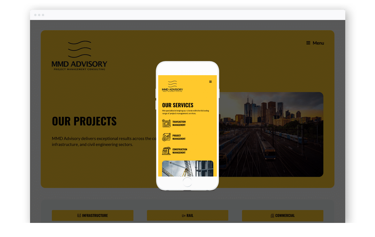 Project Management Consulting Website Design
