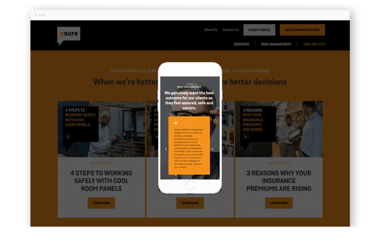 Insurance Business Website Design