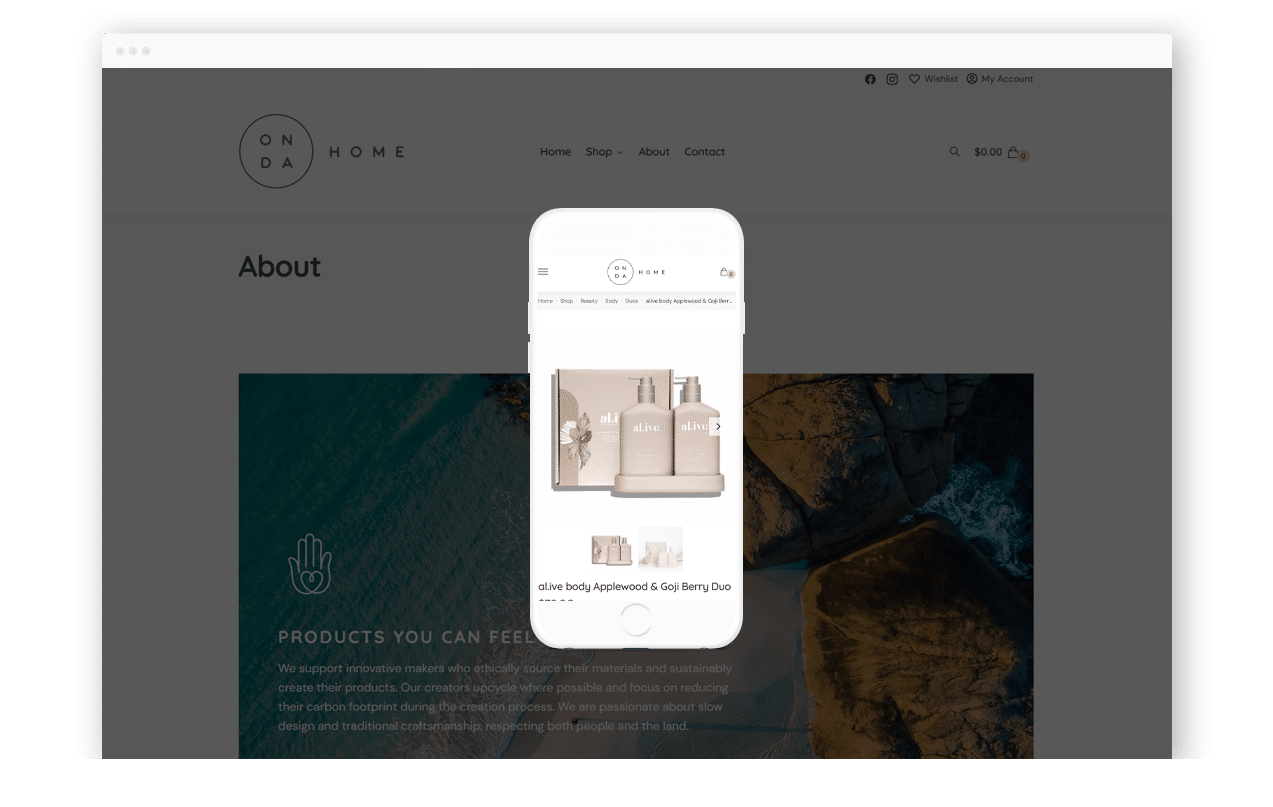 Sustainable Ecommerce Website Design