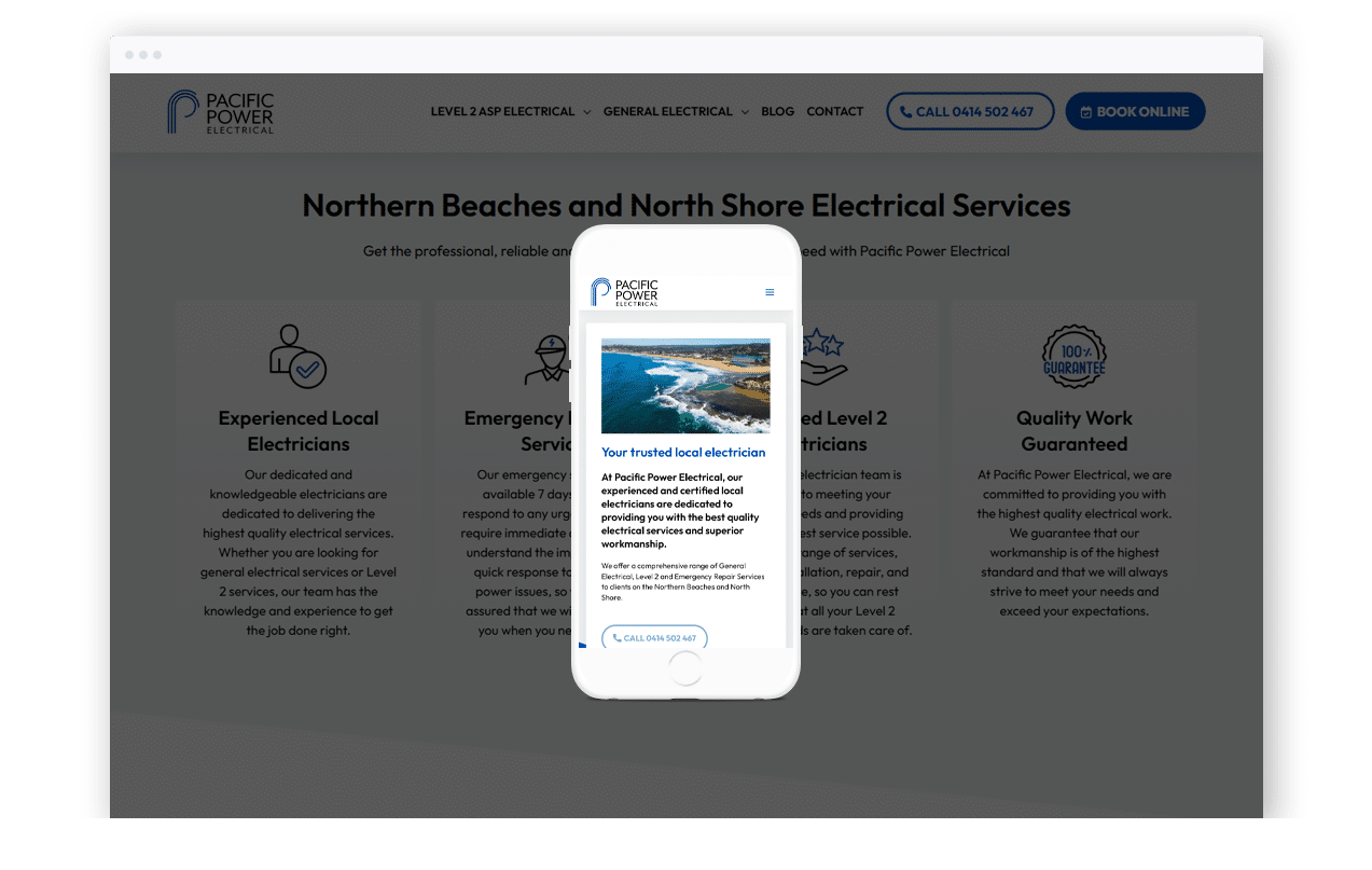 Electrician Website Design