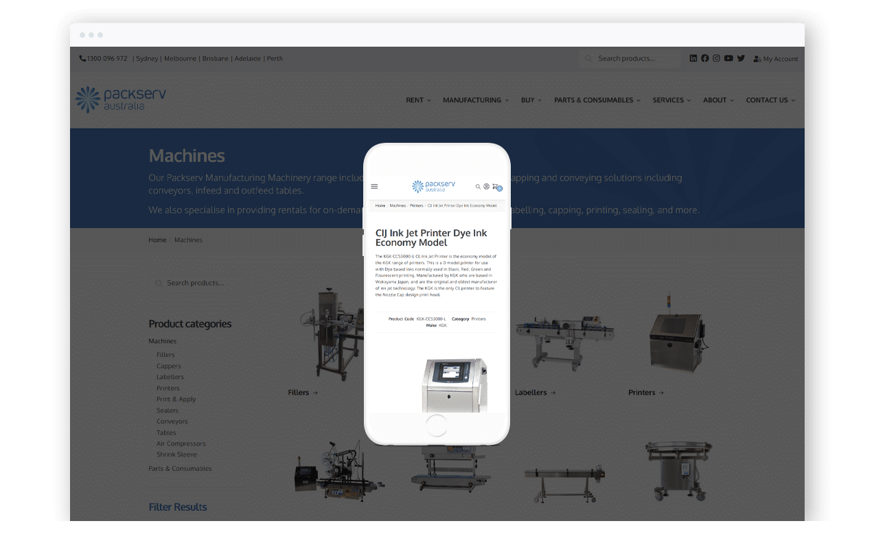 Packaging Website Design