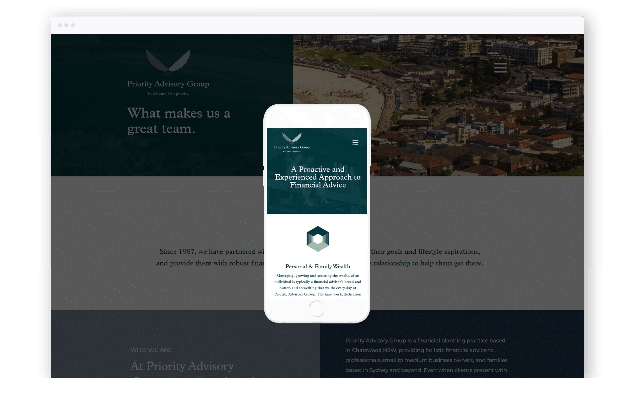 Financial Advisory Business Website Design