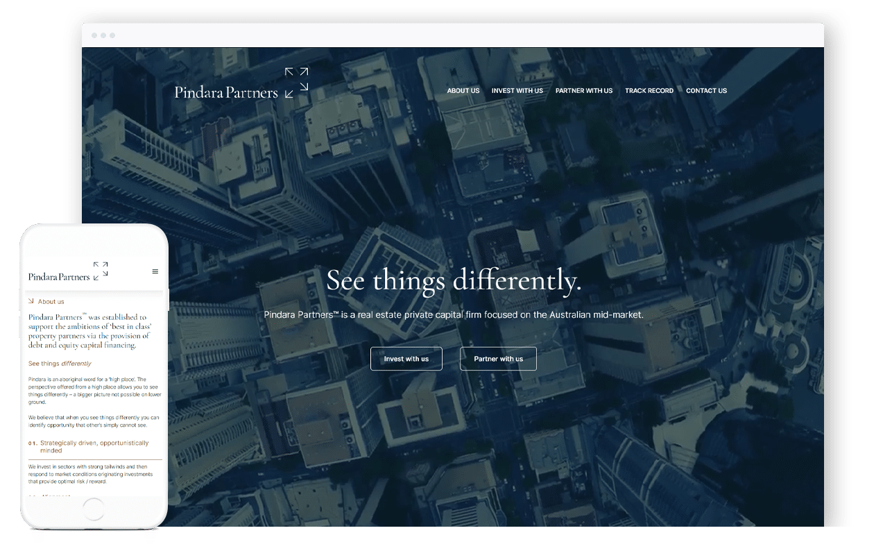 Equity Finance Business Website Design