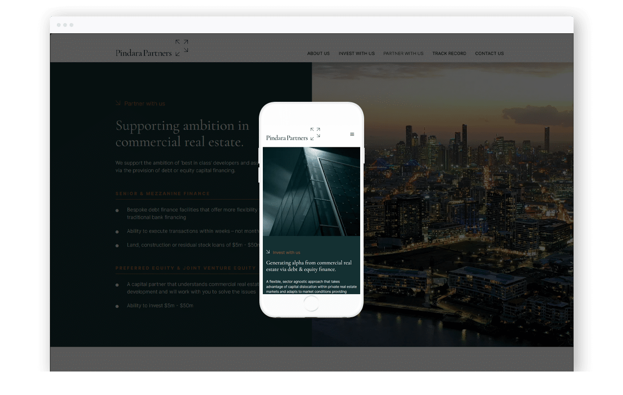 Equity Finance Business Website Design