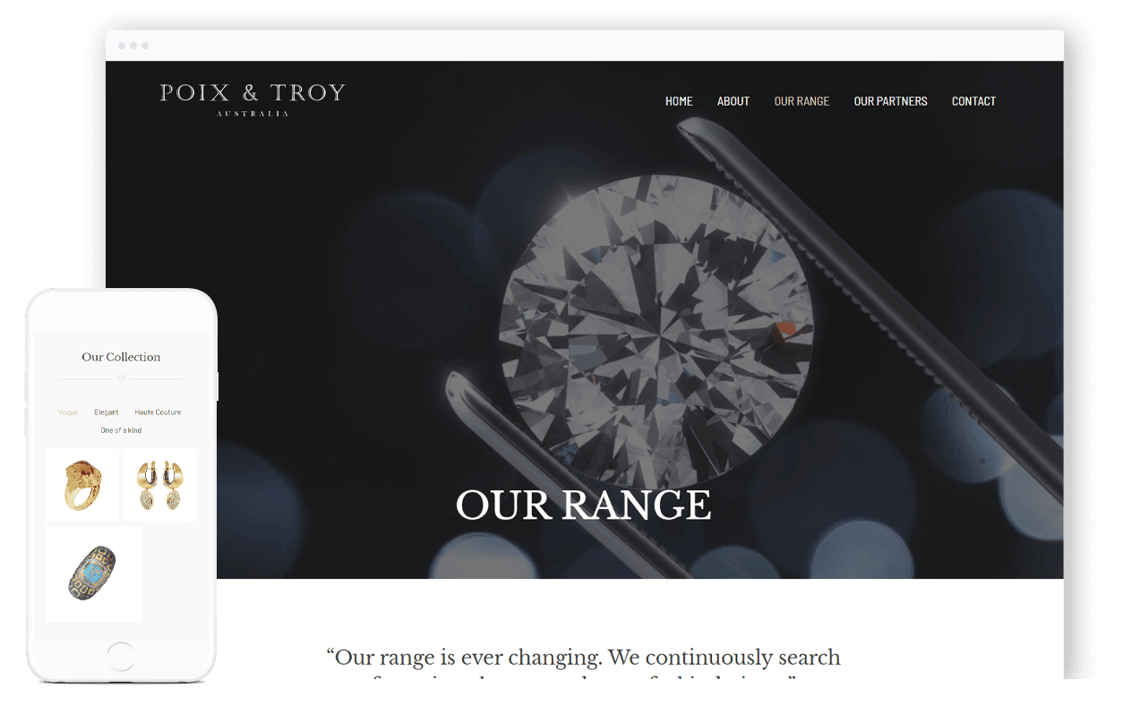 Jewellery Website Design